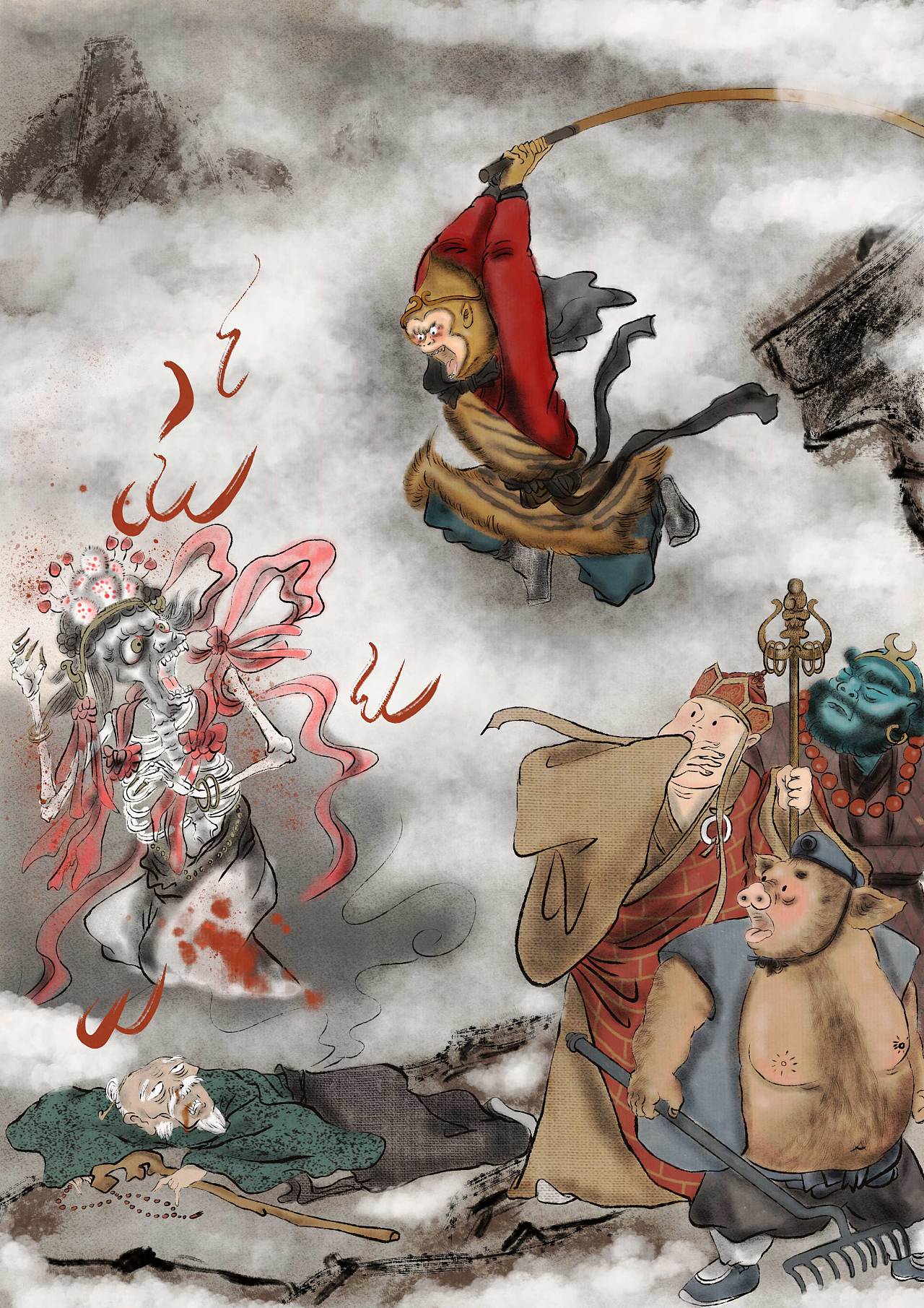 《西游记》系列插画第一弹