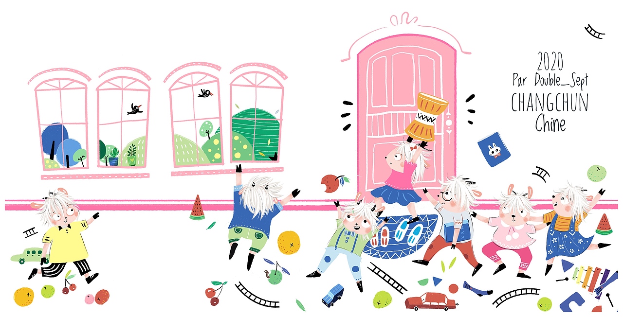 2020儿童插图板绘案例汇总