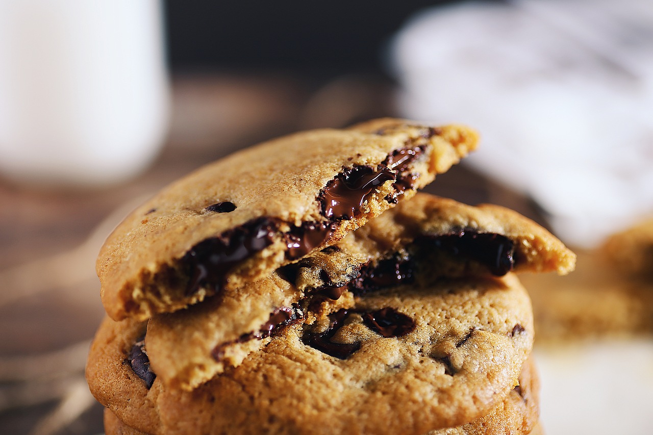 美式曲奇饼干手工巧克力饼干美食拍摄