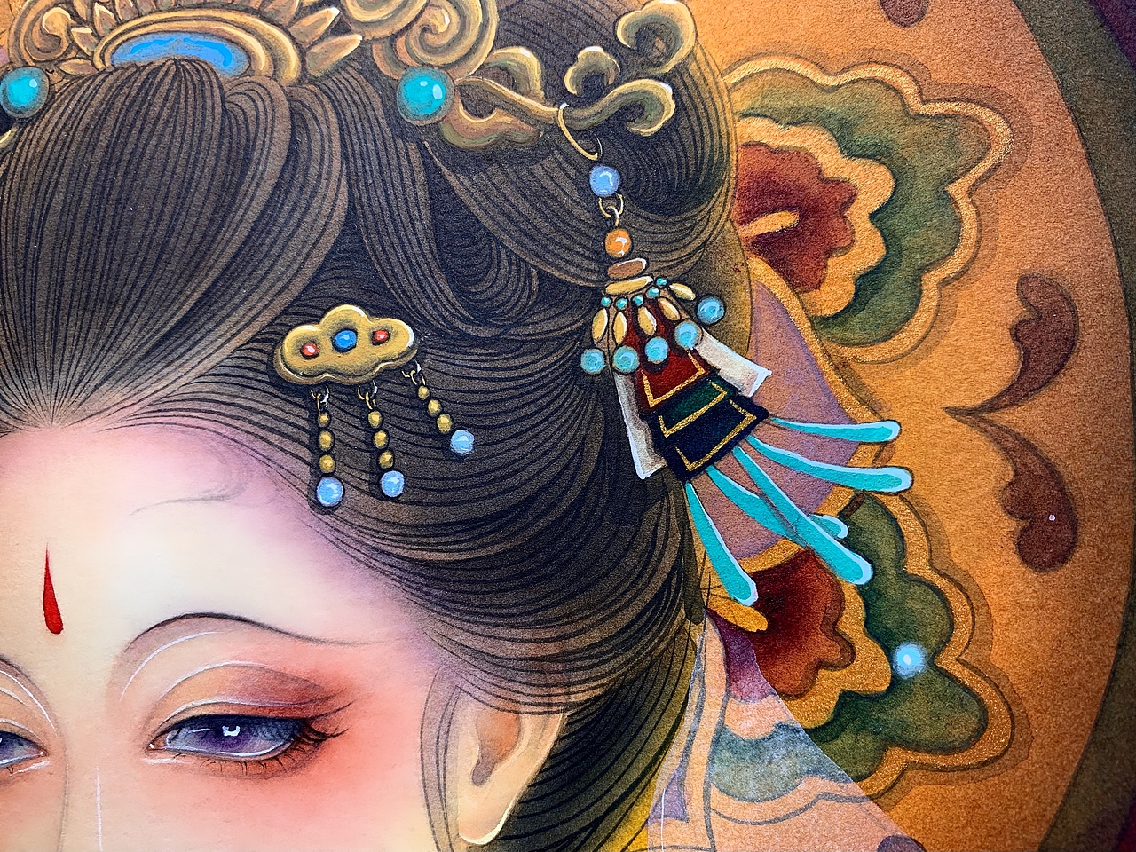 原创水彩插画敦煌作品合集（图ZMjc1MDg5NjMy） - 艺术插画 - 站酷设计师静兮水彩原创素材 - 站酷ZCOOL