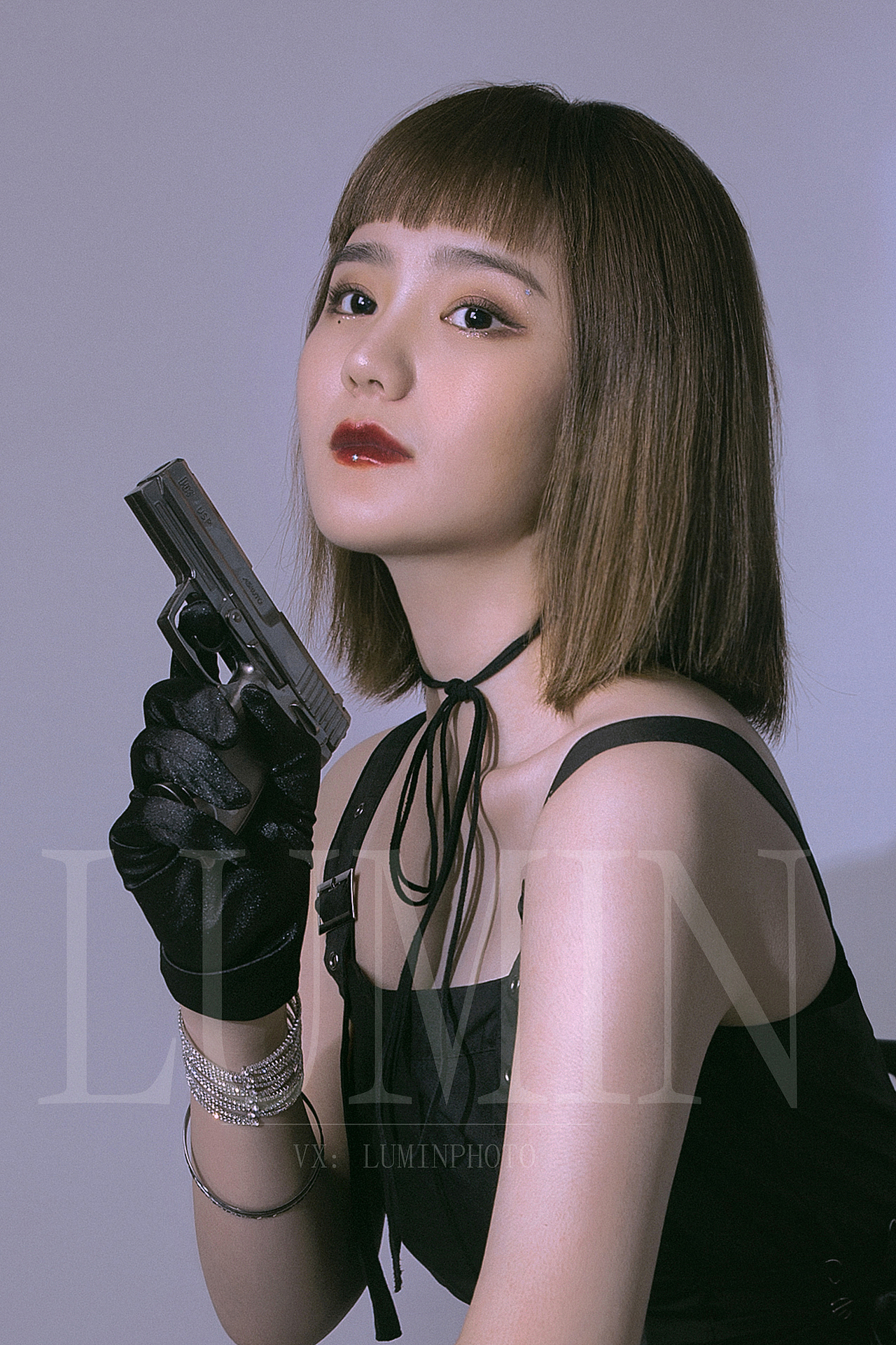 甜酷风写真暗黑深圳女摄个性写真摄影