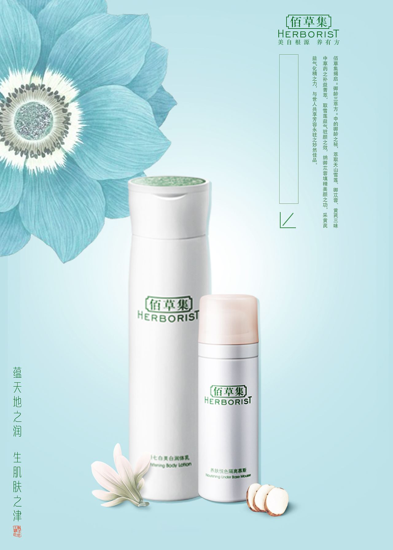 临摹佰草集海报