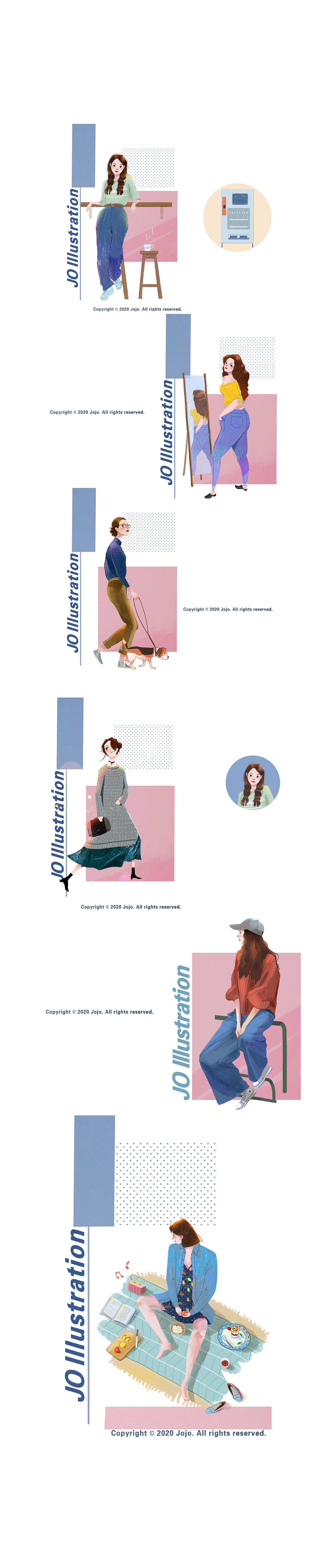 春夏小人着装计划（图ZMjAzNjQzODQw） - 商业插画 - 站酷设计师插画师JOJO原创素材 - 站酷ZCOOL