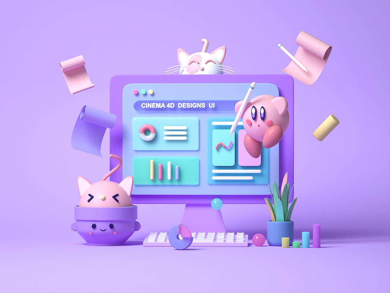 C4D作业-3个月的学习成果