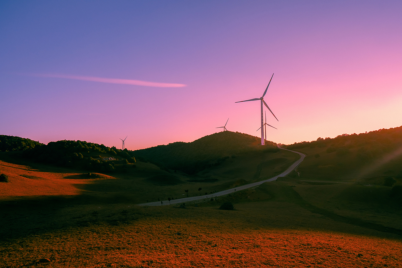 乌龙坝风车山_黄昏（图ZMjM1OTg0MjM2） - 风光摄影 - 站酷设计师乔巴飞飞飞原创素材 - 站酷ZCOOL