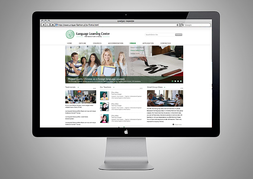 對外漢語網(wǎng)站設(shè)計(jì)|拾年設(shè)計(jì)（圖ZMTA1MDY5MjA=） - 企業(yè)官網(wǎng) - 站酷設(shè)計(jì)師bacel985原創(chuàng)素材 - 站酷ZCOOL