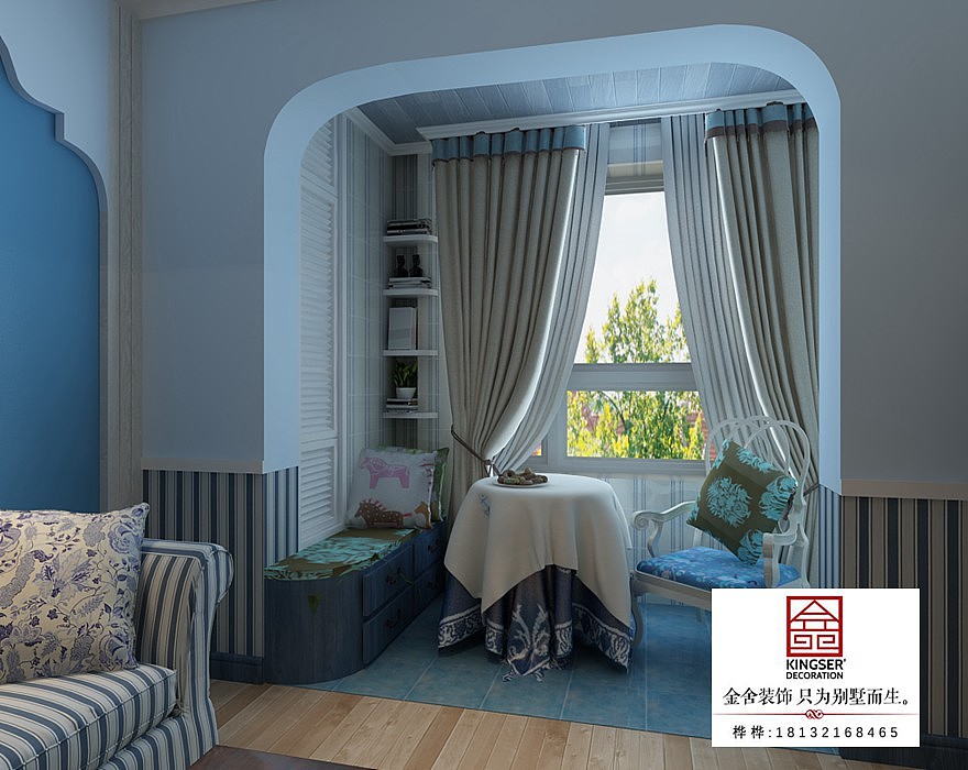 石家庄市阿尔卡迪亚荣盛城165平米地中海风格案例赏析（图ZMTE4MTk4MDI0） - 家装设计 - 站酷设计师Z36197102原创素材 - 站酷ZCOOL