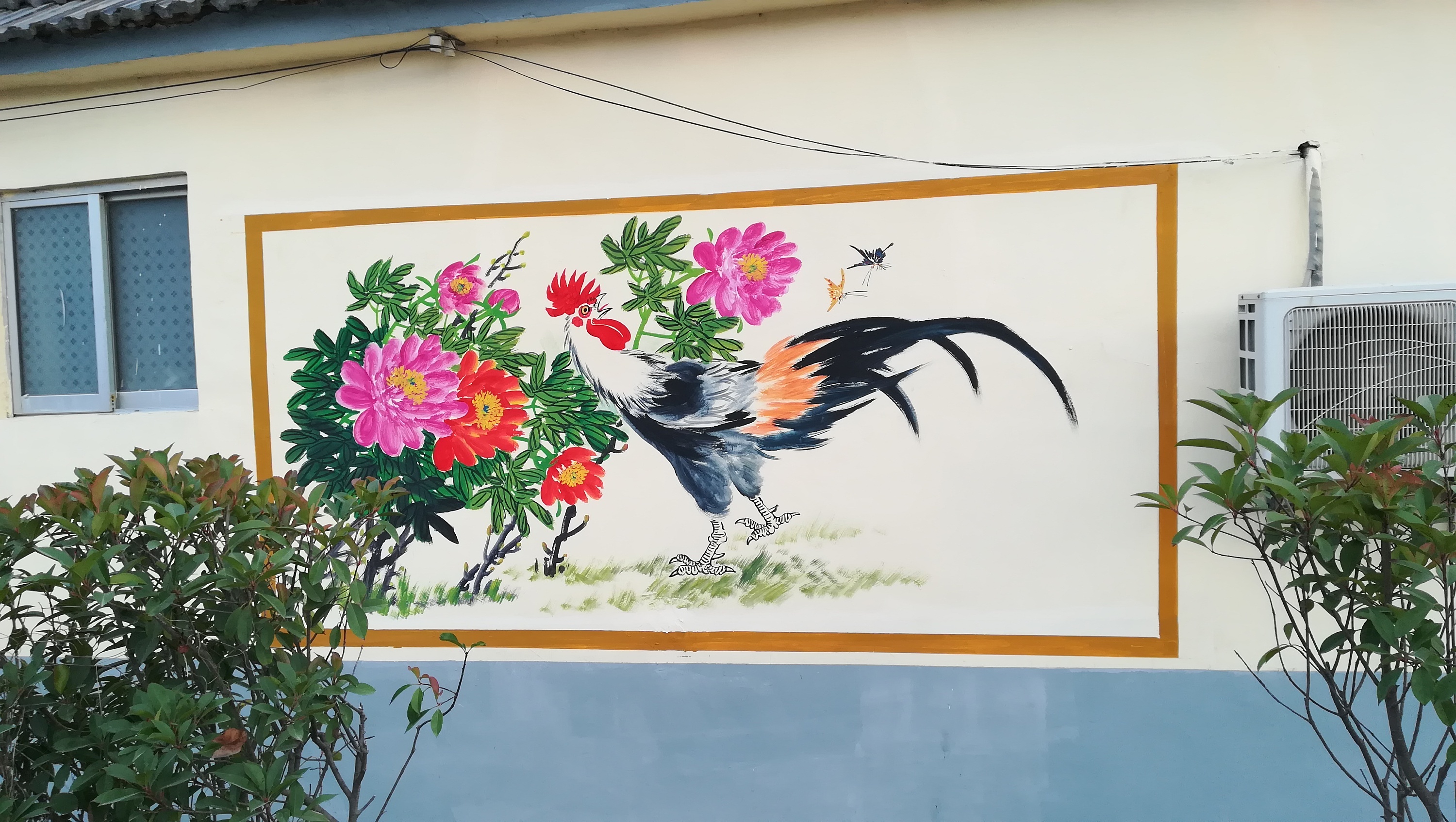 日照农村文化墙,壁画,手绘墙,墙体彩绘日照景观制作