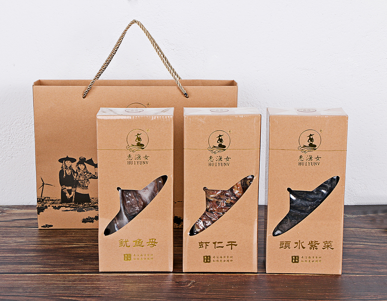 泉州惠渔女海产品——岞江三宝礼盒装拍摄小视频录制（图ZMjE1MDkzOTAw） - 产品摄影 - 站酷设计师岞海印象原创素材 - 站酷ZCOOL