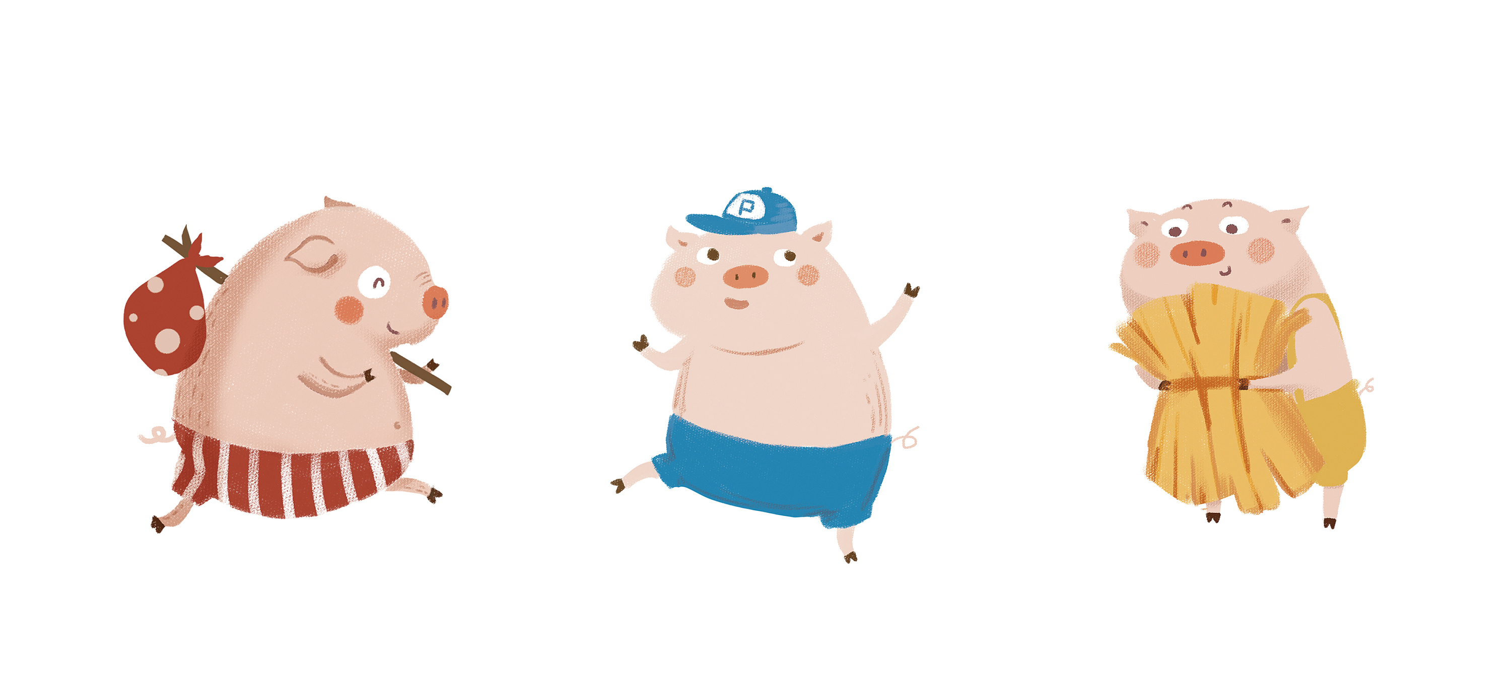 儿童绘本《three little pigs》