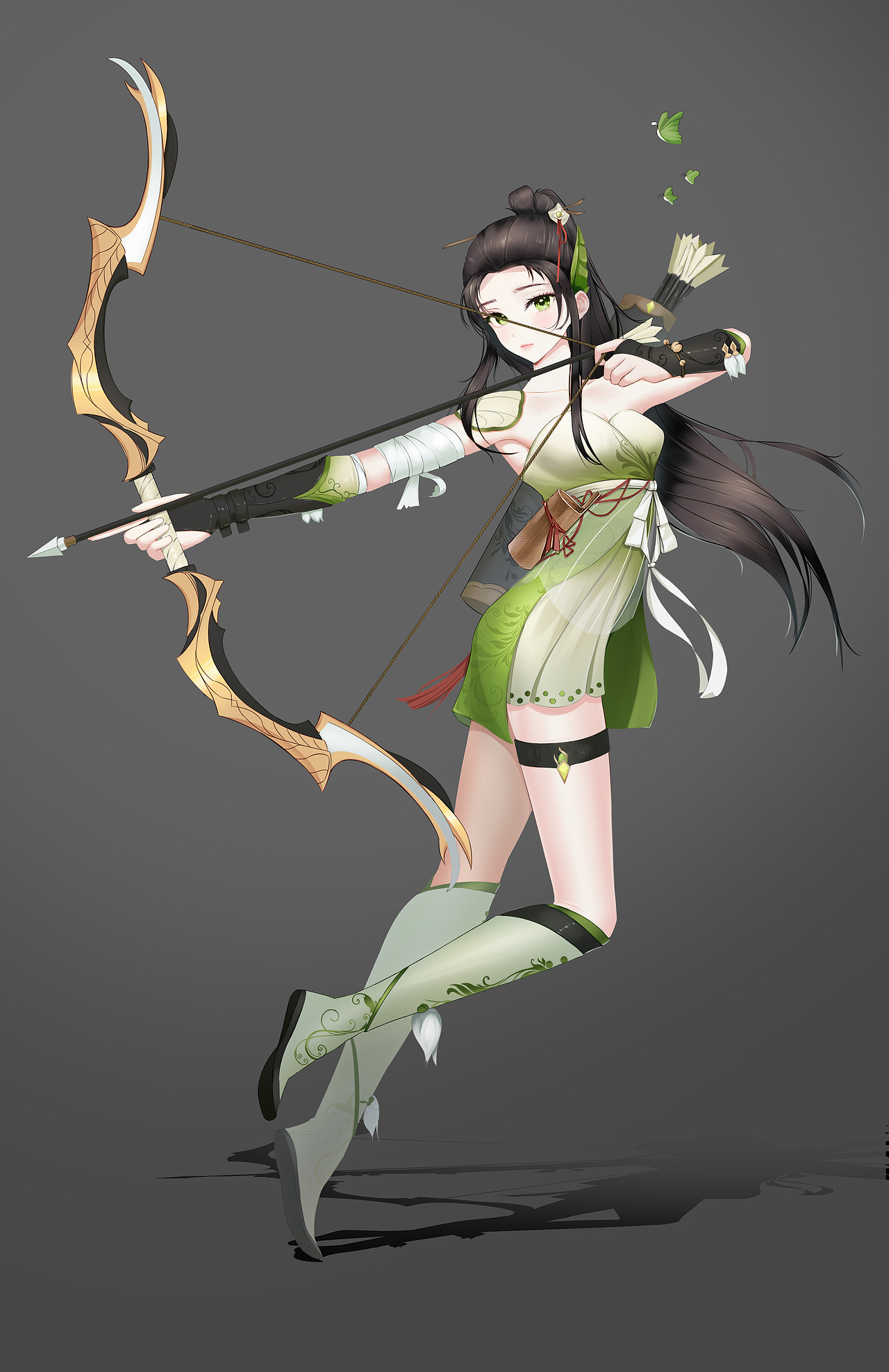 古风二次元弓箭手女