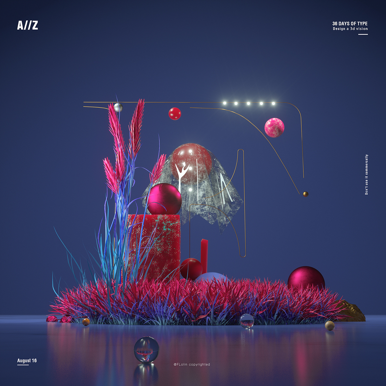 36 DAYS OF TYPE(附件包含0-9三维工程文件)