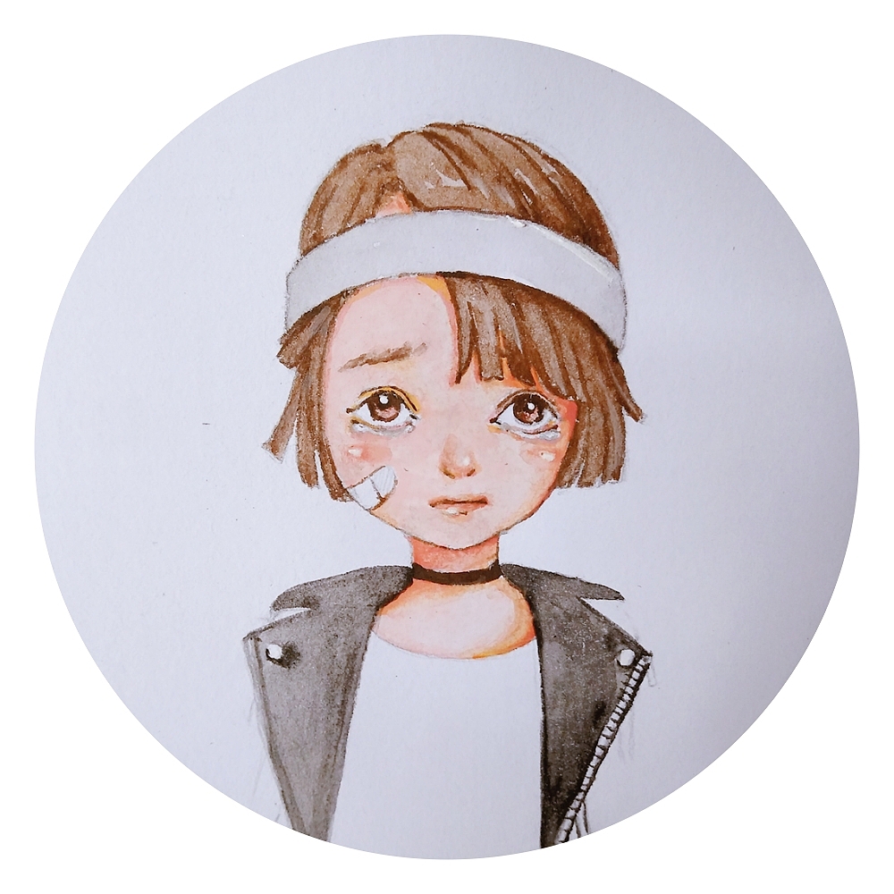 水粉小女孩|插画|新锐潮流插画|陈家小肥鸡_原创作品-站酷zcool