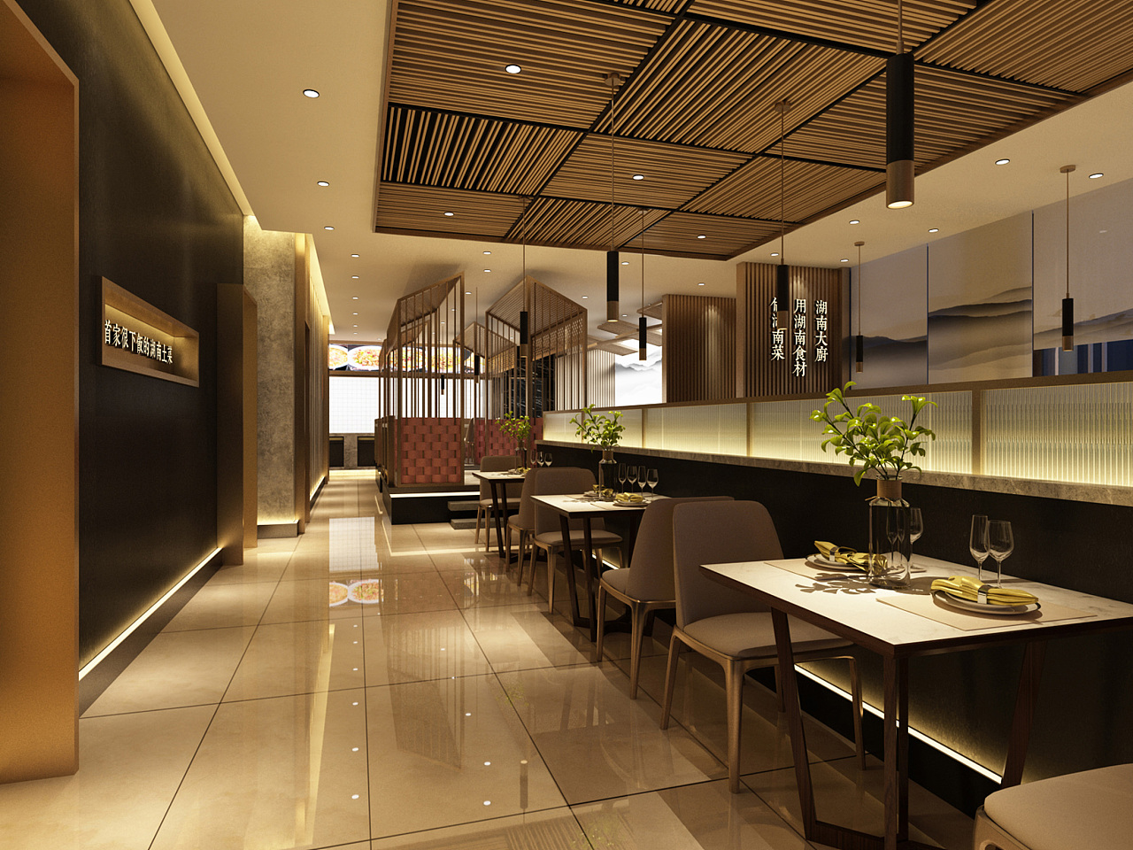 阿婆印象湖南土菜馆空间设计|空间|酒店餐饮设计|中善品牌设计 - 原创