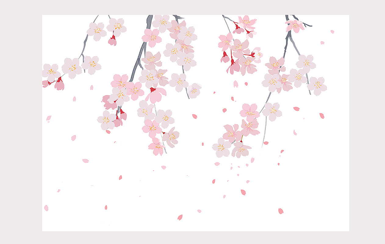 卡通浪漫樱花日式装饰图片素材免费下载 - 觅知网