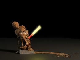 熱熔巧克力雕像