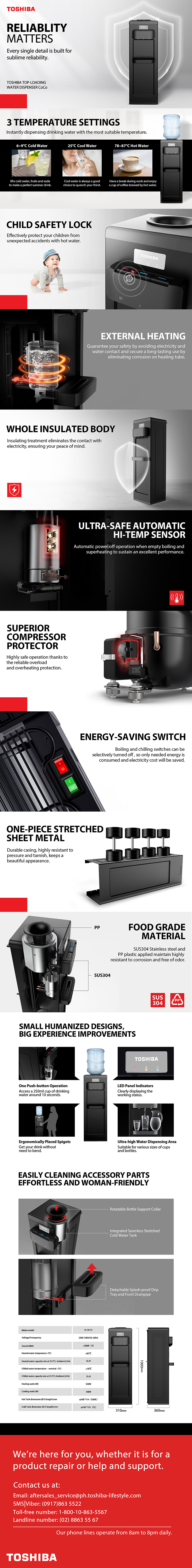 东芝饮水机电商详情页（图ZMjQwNDk3NzAw） - 品牌 - 站酷设计师chousheng原创素材 - 站酷ZCOOL