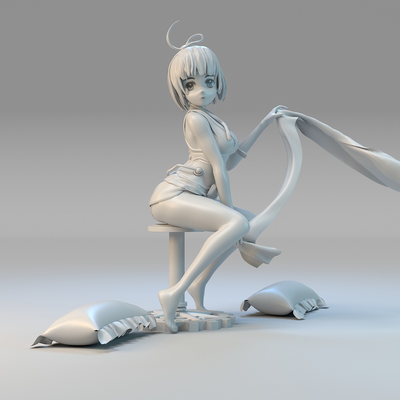 zbrush练习　铁甲城　无名