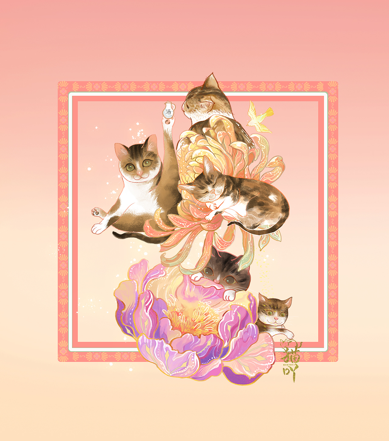 佛爷吉祥（图ZMjY1NTAyMjQ4） - 商业插画 - 站酷设计师猫吖77原创素材 - 站酷ZCOOL