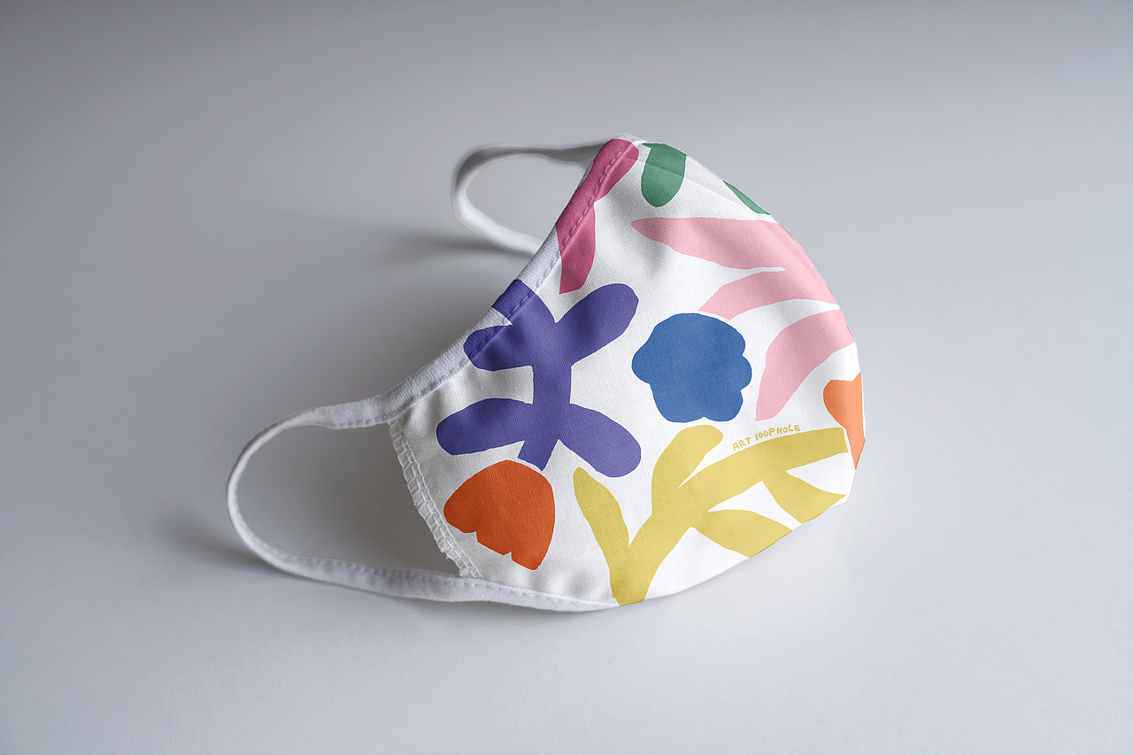 北欧风抽象图案印花