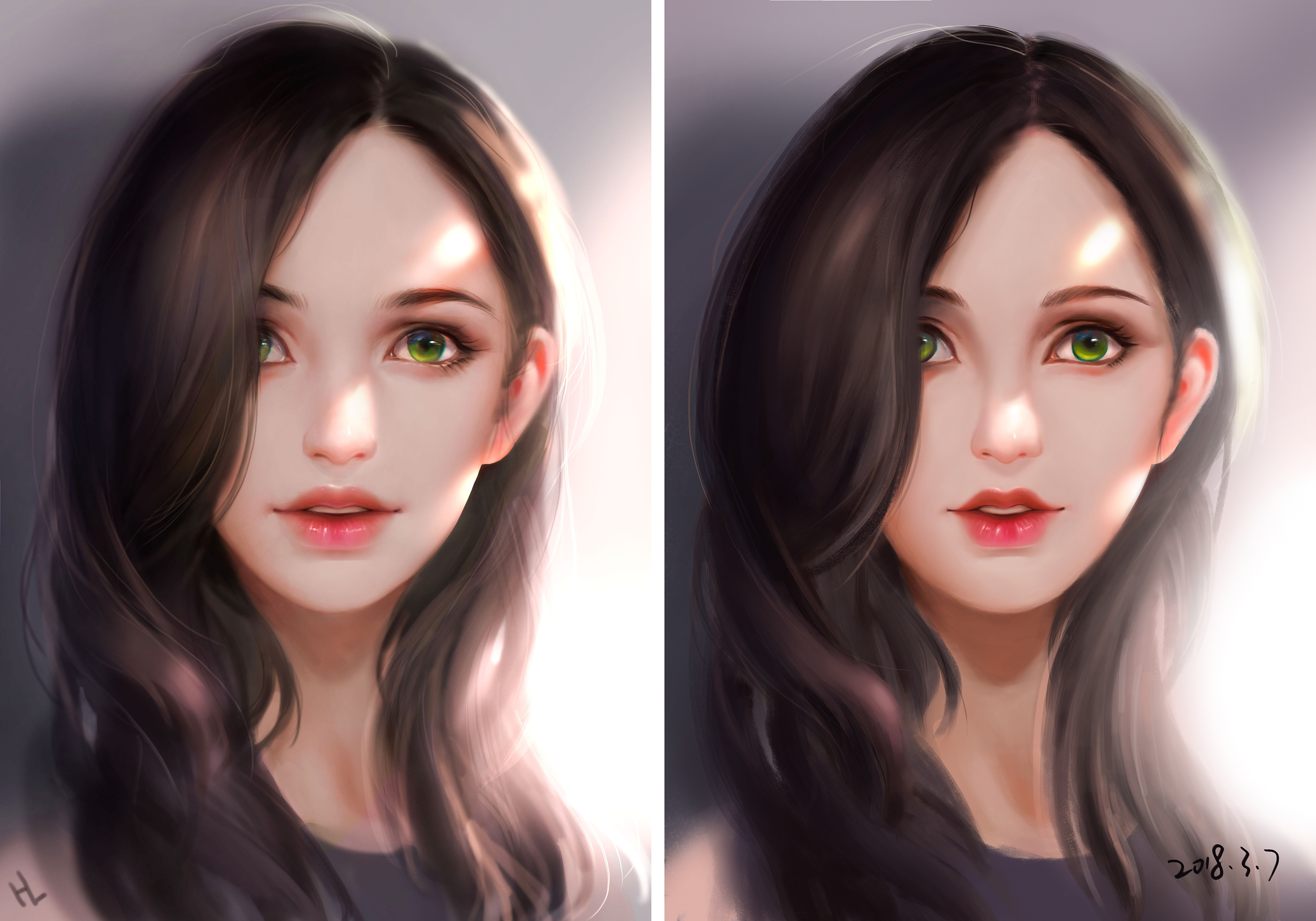 手绘cg原画临摹练习