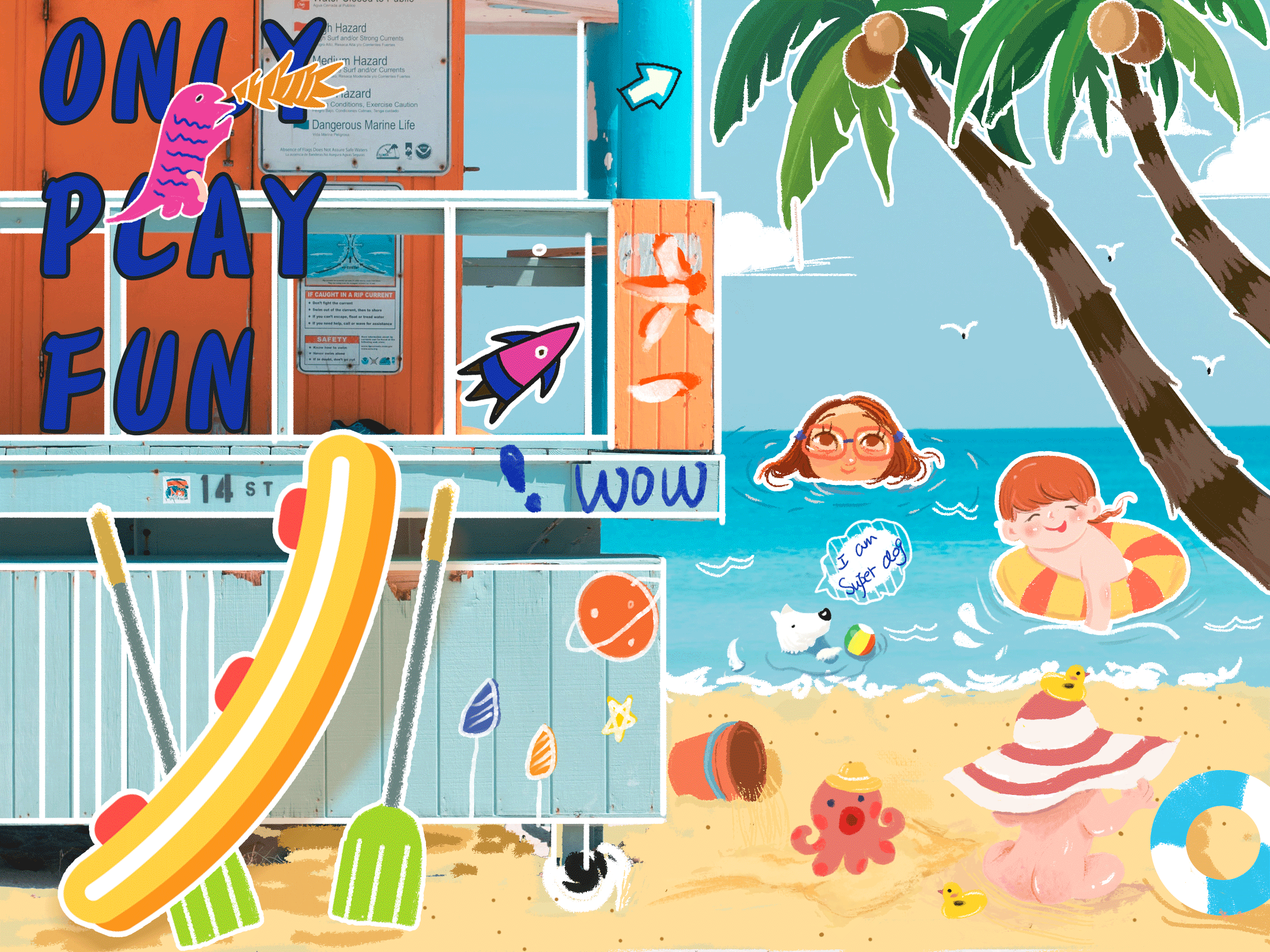 六一/High起来！（图ZMjU2NTYxMTg4） - 创作习作 - 站酷设计师橙子味juice原创素材 - 站酷ZCOOL