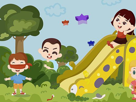 一群小盆友（個人主頁-ZMjkxOTY3NjA=） - 兒童插畫 - 站酷設(shè)計師UglyDuckling8原創(chuàng)素材 - 站酷ZCOOL