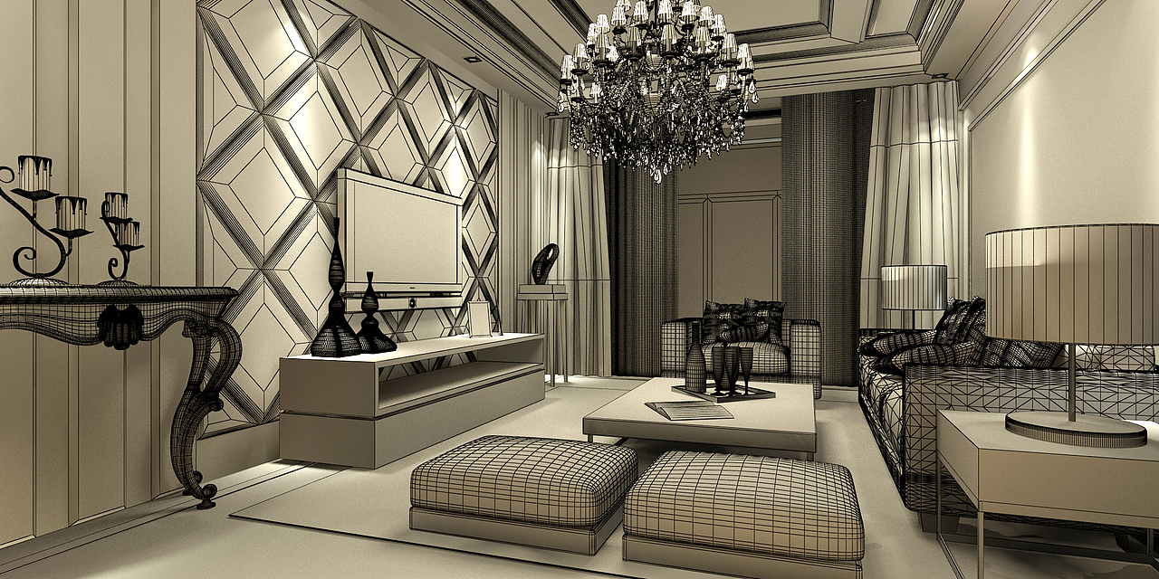 怀仁133平样板房设计