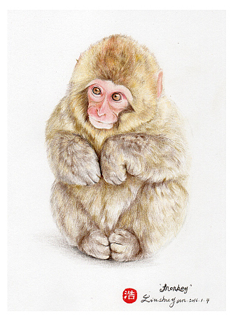 最后调整一下,再休整一下细节,签字盖章完成~!