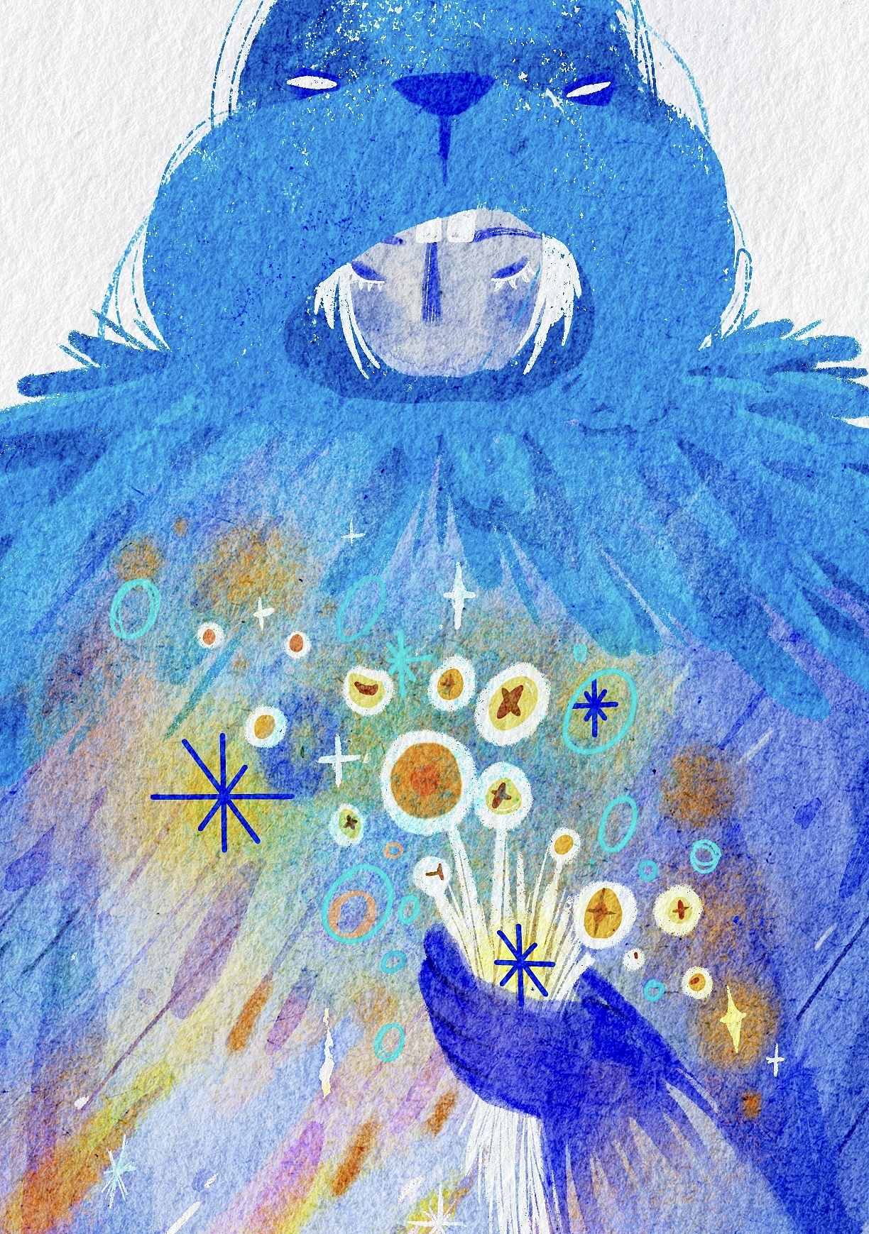 原创插画｜送你一束流星雨（图ZMzM5MDc1NTQw） - 创作习作 - 站酷设计师Ketsuki原创素材 - 站酷ZCOOL