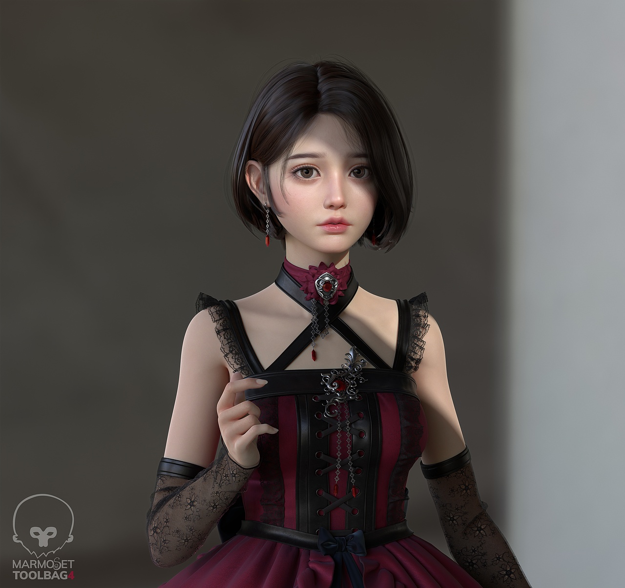 3d虚拟偶像 小萝莉 双马尾版