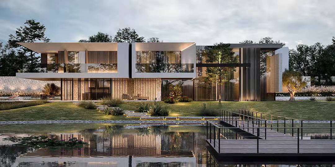 精彩景观搭配的自建别墅设计