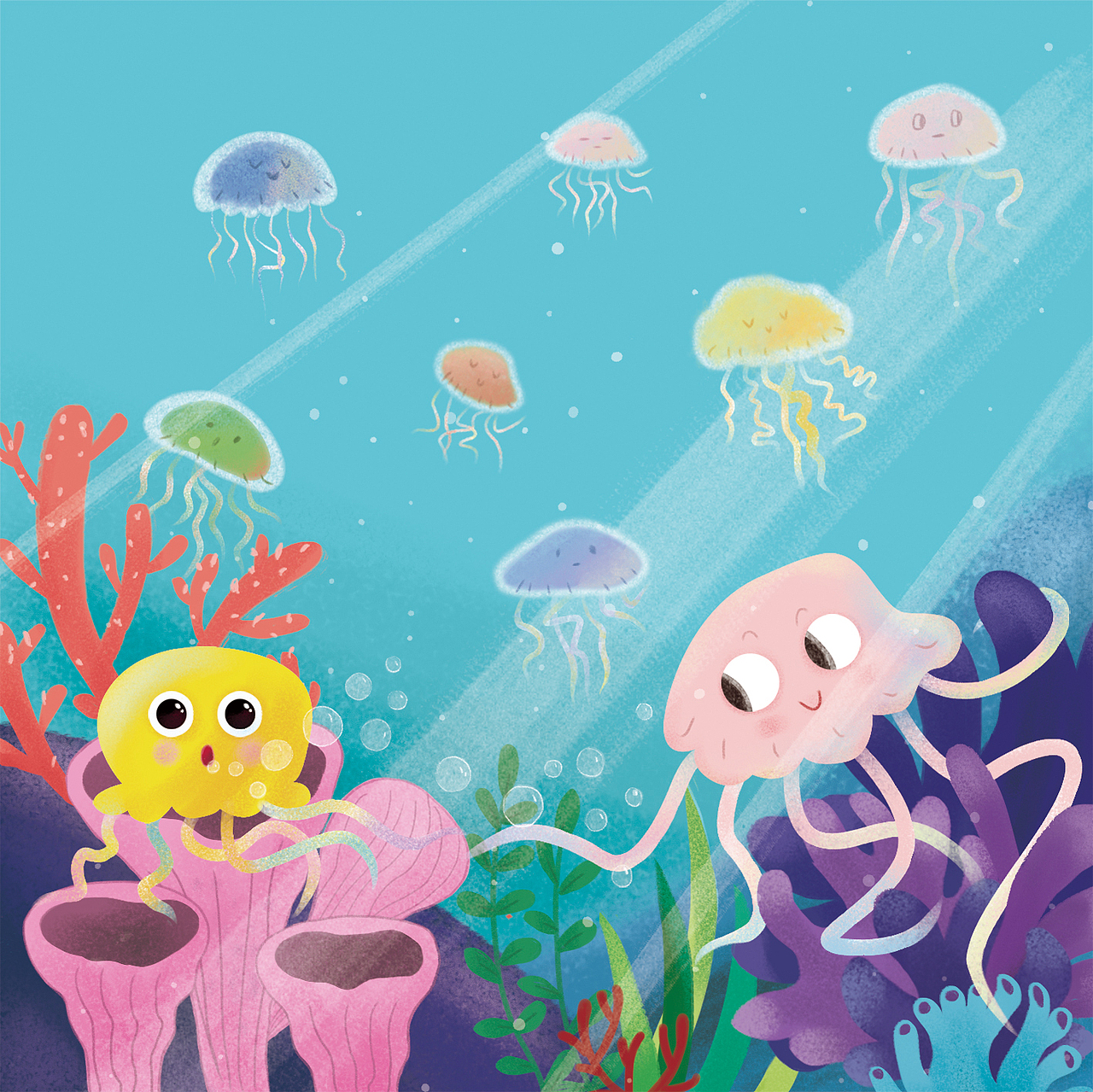 儿童绘本插画（图ZMjI3OTU2Njgw） - 儿童插画 - 站酷设计师知渔的森林原创素材 - 站酷ZCOOL