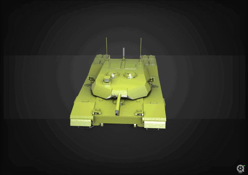XM-415原型车 105mm白板炮