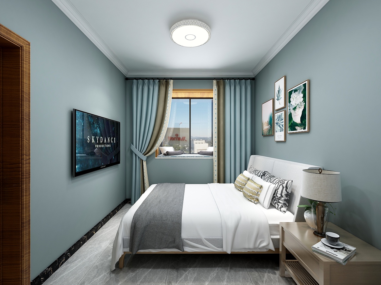 现代简约风格|106㎡三居室装修设计