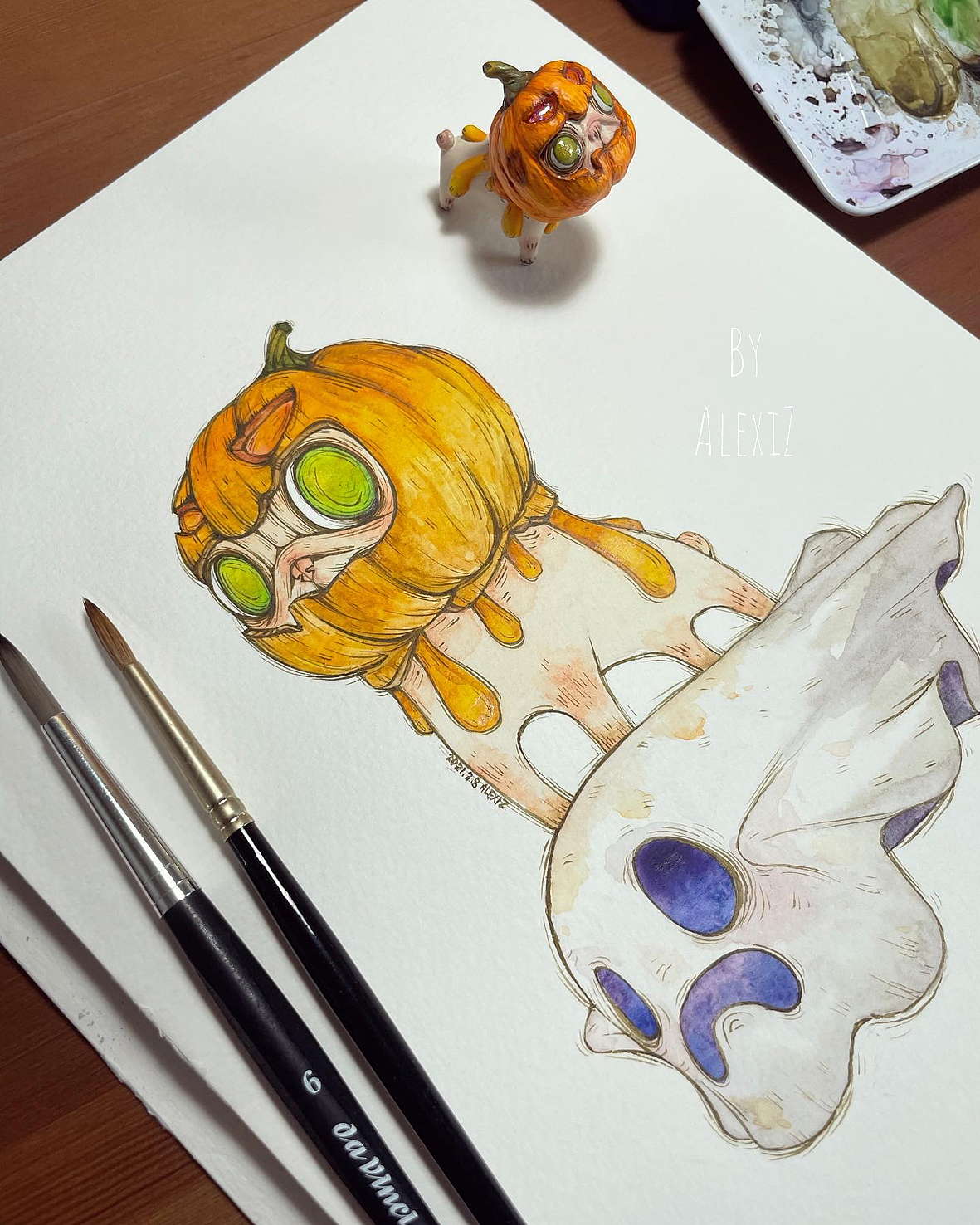 《怪怪南瓜客Mr.L》水彩 AlexiZ