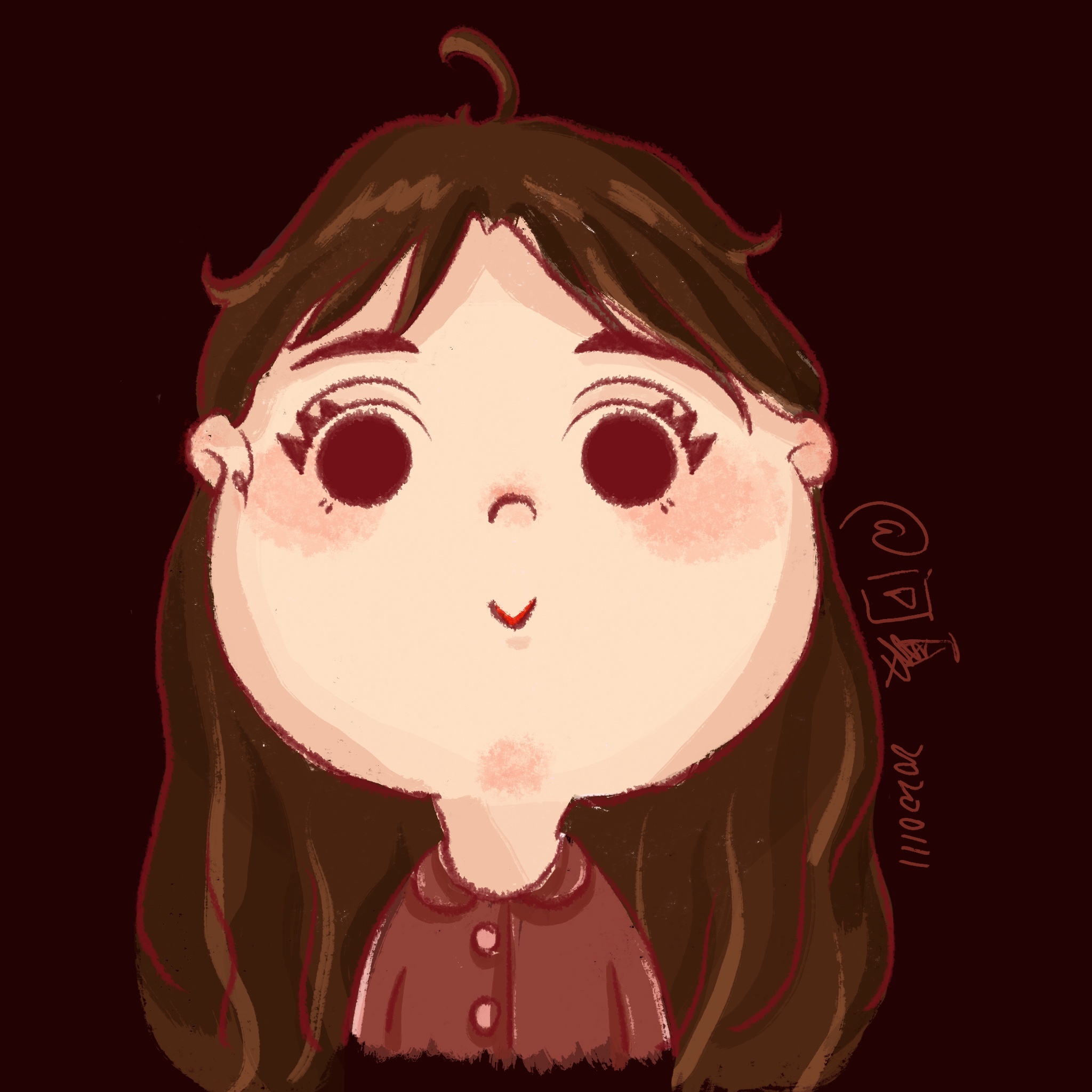 一个脸很大的头像