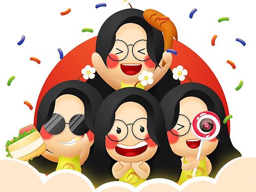 食欲少女-UI主题图标设计（个人主页-ZMjU0MDM0NTY=） - 图标 - 站酷设计师茉玉Molina原创素材 - 站酷ZCOOL