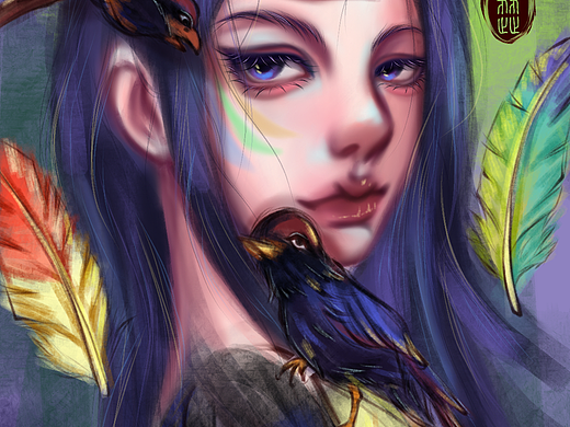 厚涂人物插画练习