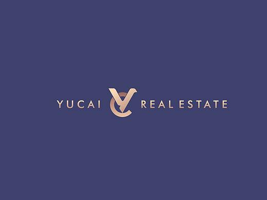 房地产VI设计‖企业品牌LOGO‖蓝金色IP‖YC字母组合