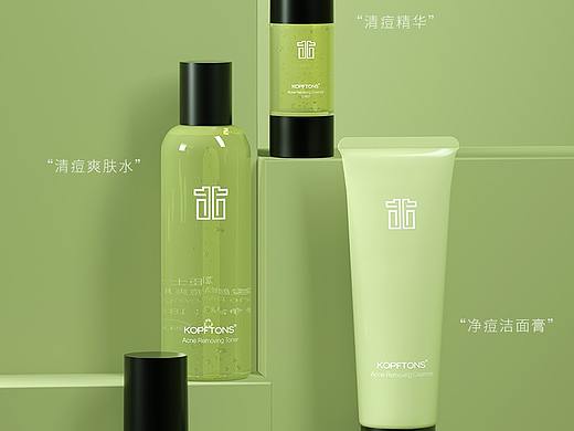 男士护肤品 详情页 C4D建模渲图