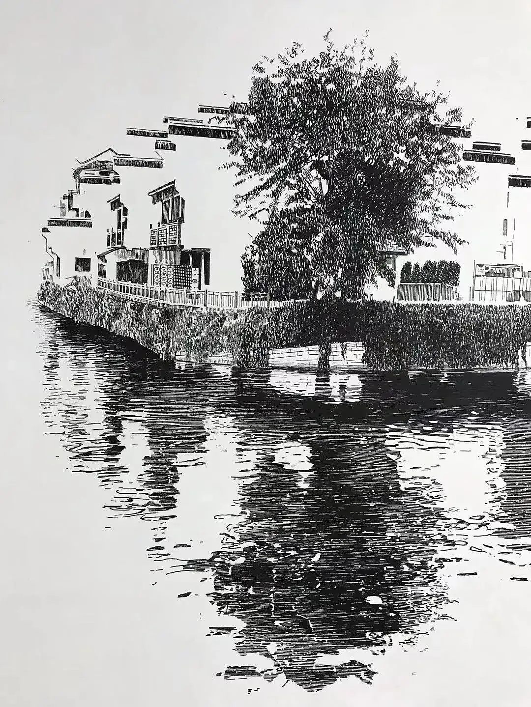 钢笔画作品欣赏