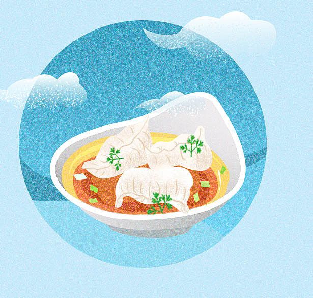 饺子（图ZMTA2NDg5NzI0） - 商业插画 - 站酷设计师红色的番茄原创素材 - 站酷ZCOOL