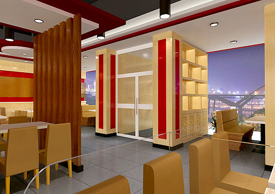 青岛君福蒸包餐饮加盟店设计、中式快餐连锁店