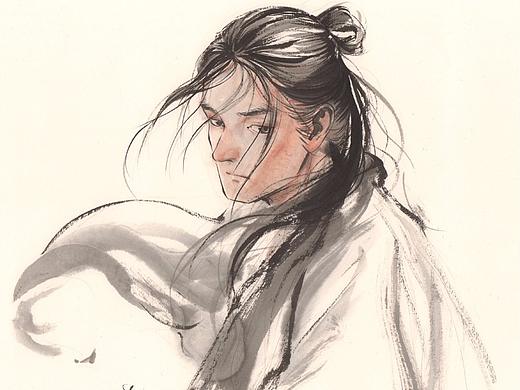 新国画｜水墨速涂 | 原创手绘国风漫画《浮世旅人》