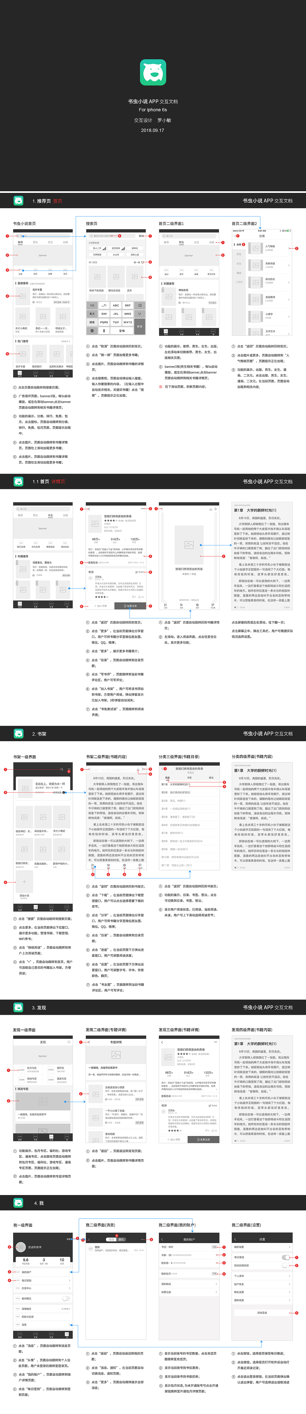 書蟲小說APP交互文檔（圖ZMTMxNzE4Njg4） - 交互/UE - 站酷設(shè)計師雨季不在來原創(chuàng)素材 - 站酷ZCOOL