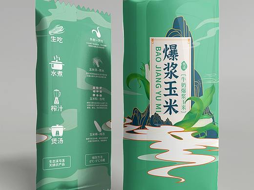 玉米简约大气中国风包装