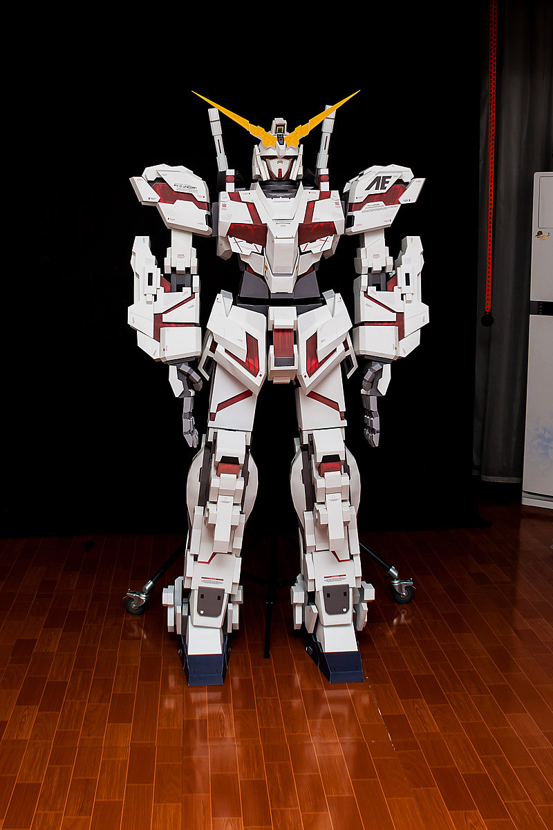 2米纸模独角兽高达完工，欢迎围观（图ZMTY0NzM0MTI=） - 手办/模玩 - 站酷设计师目小炎PHOTO原创素材 - 站酷ZCOOL