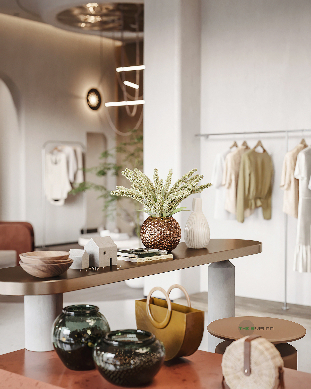 现代侘寂风服装店（图ZMjMxMTg5NjEy） - 家装设计 - 站酷设计师霸都THES原创素材 - 站酷ZCOOL