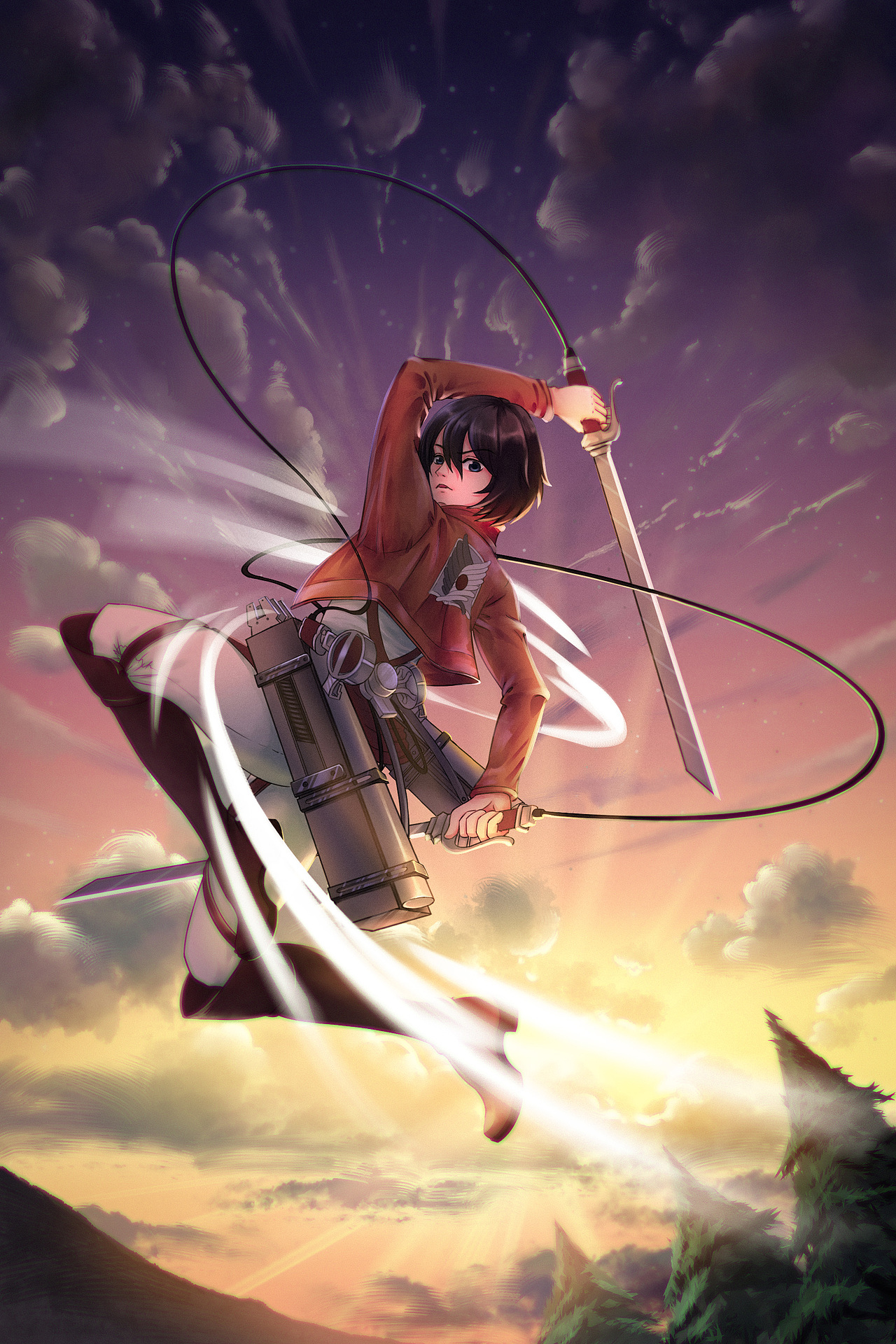 同人,进击的巨人,三笠·阿克曼